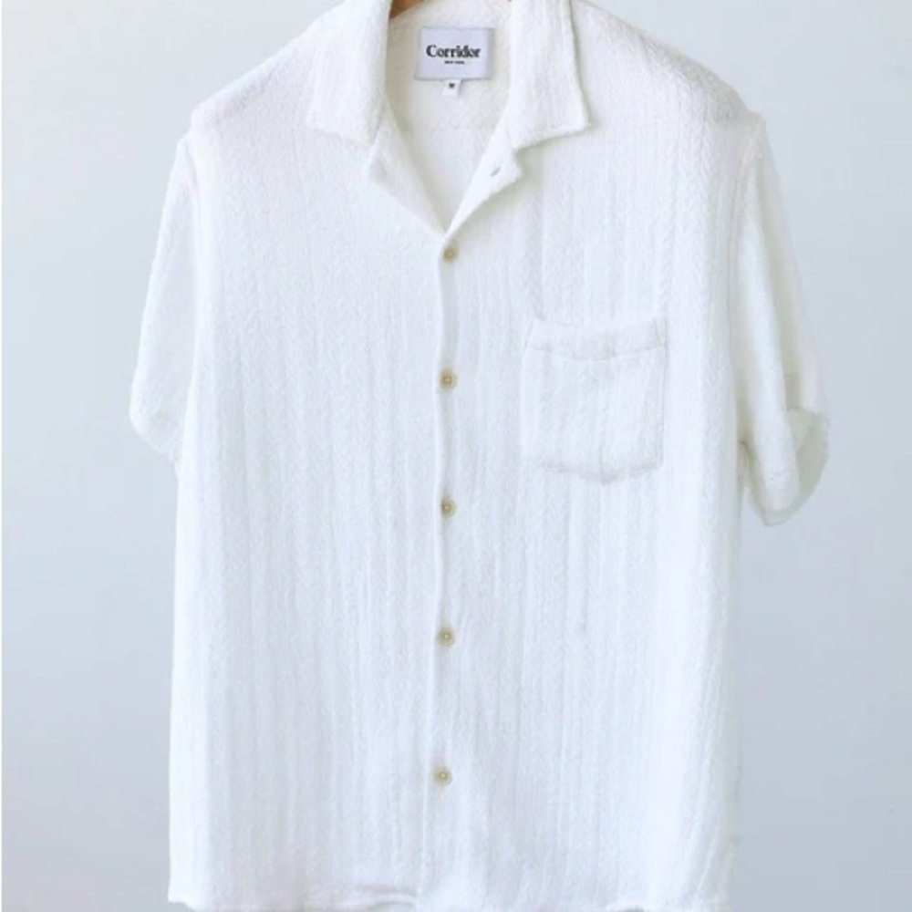 Corridor Acid Plaid White Short Sleeve